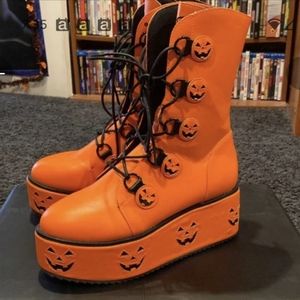ISO Strange Cvlt Stomp Jack Halloween Platform Boots in 8